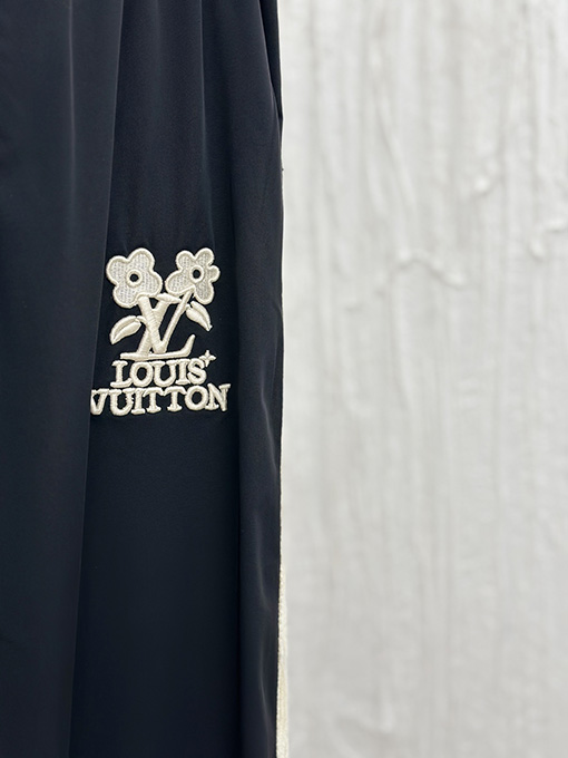 ルイヴィトン   新しい花の刺繍ファッション織りストレートパンツ