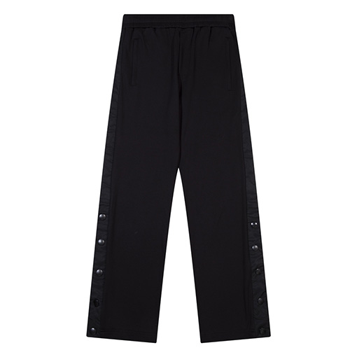 プラダ バックルレーシングストライプ綿パンツ