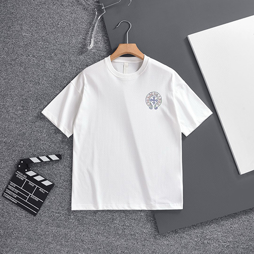 クロムハーツ 新しいファッションラウンドネック半袖Tシャツ