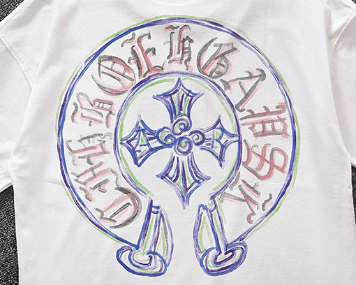 クロムハーツ 新しいファッションラウンドネック半袖Tシャツ