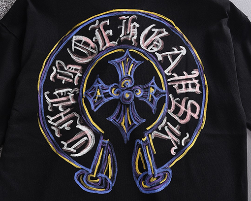 クロムハーツ 新しいファッションラウンドネック半袖Tシャツ