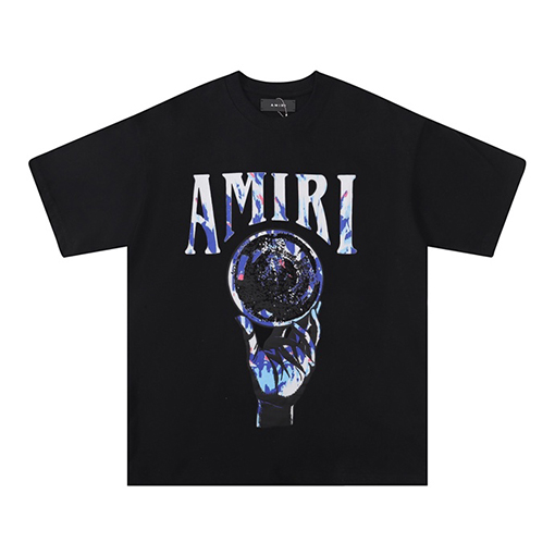 アミリスーパーコピー ラウンドネックTシャツルーズクラシック半袖Tシャツ