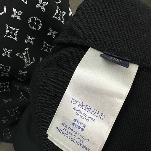 ルイヴィトン 新しいグラデーションフルプリントロゴラウンドネックパーカー