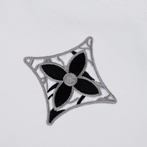 ルイヴィトン 新しいリブレザー刺繍ラウンドネックパーカー