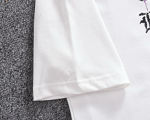 クロムハーツ ダブルガーゼコットンラウンドネック半袖Tシャツ