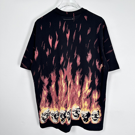 Supreme x MM6 コラボMaison Margiela Liquid BlueマジェラフレイムスカルTEE