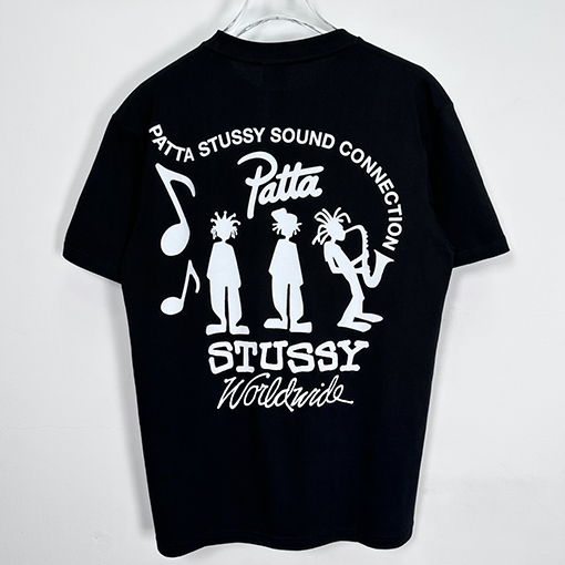 STUSSY X PATTAコラボSS24 TEEミュージシャンTシャツ