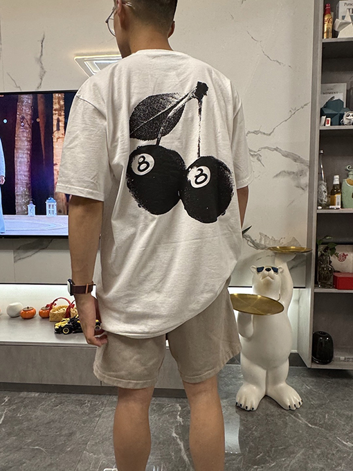 STUSSY SS24 CHERRIES TEEチェリー柄プリントTシャツ