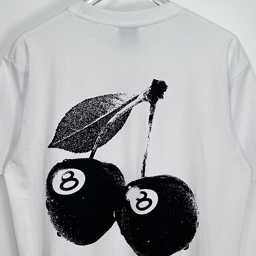 STUSSY SS24 CHERRIES TEEチェリー柄プリントTシャツ