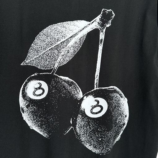 STUSSY SS24 CHERRIES TEEチェリー柄プリントTシャツ