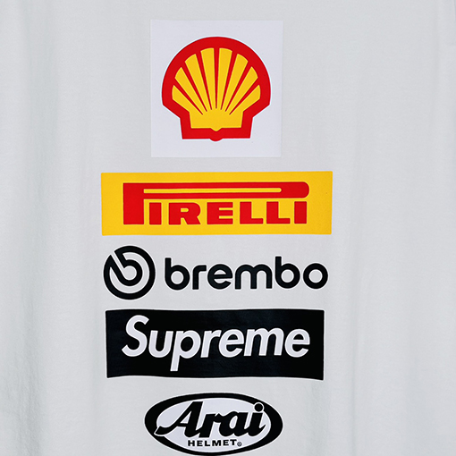 SUPREME X DUCATI SS 24コラボLOGO TEEドゥカティマイクロラベルTシャツ