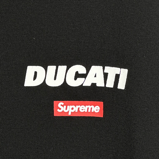 SUPREME X DUCATI SS 24コラボLOGO TEEドゥカティマイクロラベルTシャツ