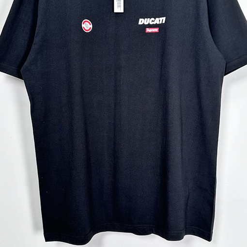 SUPREME X DUCATI SS 24コラボLOGO TEEドゥカティマイクロラベルTシャツ