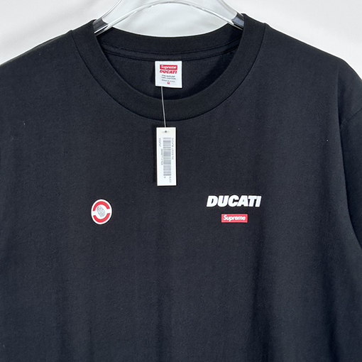 SUPREME X DUCATI SS 24コラボLOGO TEEドゥカティマイクロラベルTシャツ