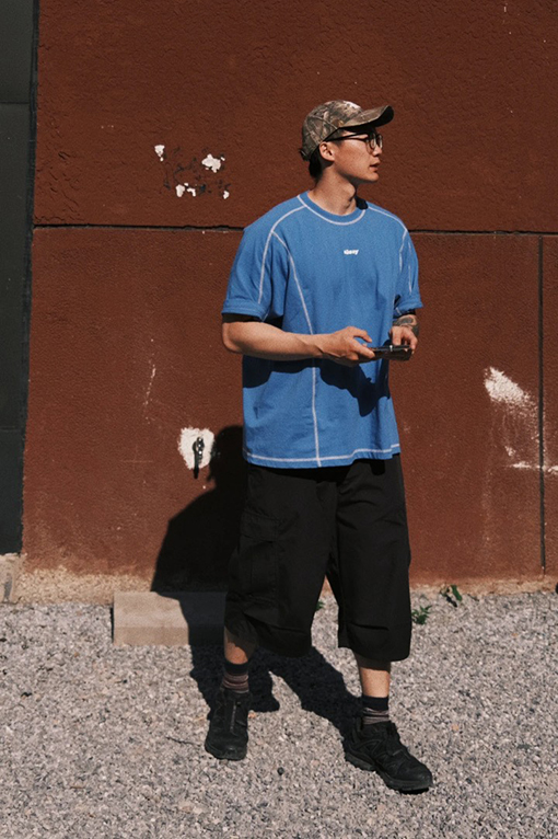 STUSSY SS24 WAVE COTTON CREW TEE 明線微标 Tシャツ