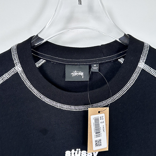 STUSSY SS24 WAVE COTTON CREW TEE 明線微标 Tシャツ