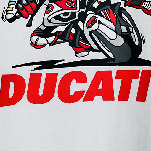 SUPREME X DUCATIコラボSS 24 BIKE TEEバイクレーサープリントTシャツ