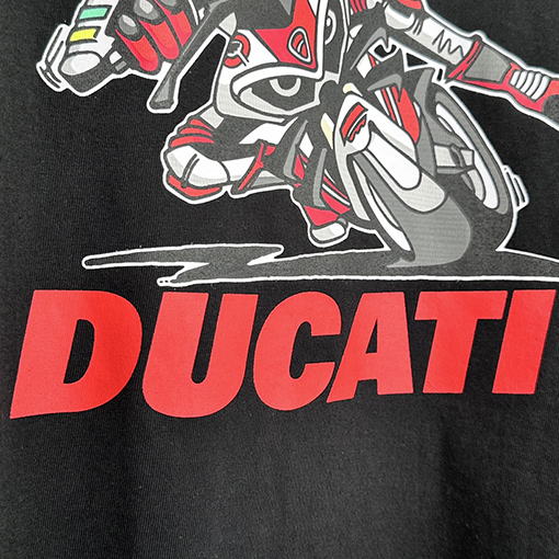 SUPREME X DUCATIコラボSS 24 BIKE TEEバイクレーサープリントTシャツ