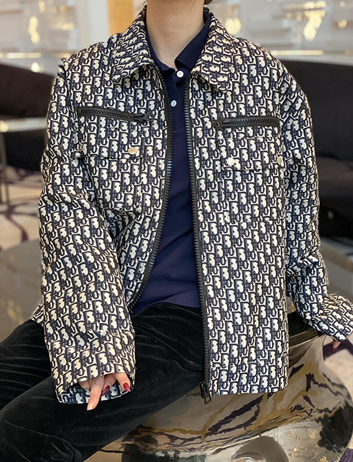 ディオール  タフタのジャカードジャケット
