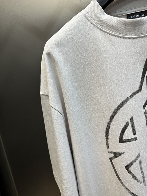 バレンシアガ  落書き古いBBファッション半袖Tシャツ