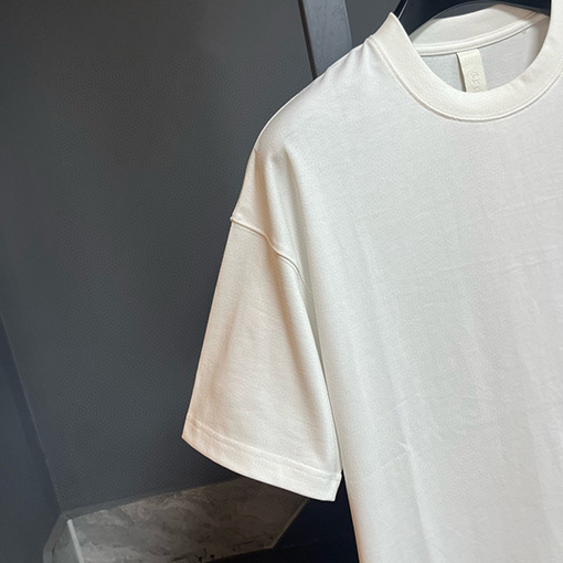 クロムハーツコピー レザーロゴフォームラウンドネック半袖Tシャツ