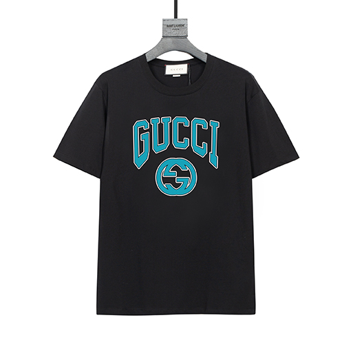 グッチコピー コットンプリント柄半袖Tシャツ