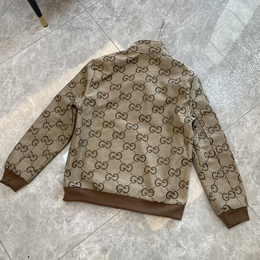 グッチ  フルプリントロゴ モノグラム クラシックコート