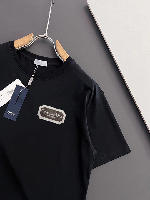 ディオールスーパーコピー 新しい手作りロゴ半袖Tシャツ