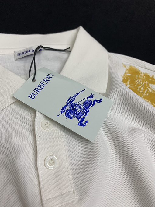 バーバリー パールマザーロゴボタンポロシャツ半袖Tシャツ