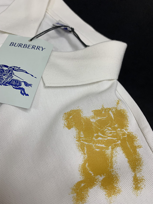 バーバリー パールマザーロゴボタンポロシャツ半袖Tシャツ