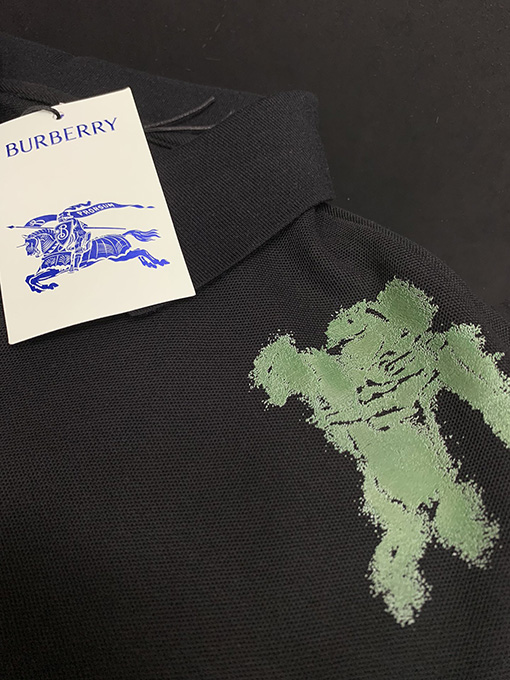 バーバリー パールマザーロゴボタンポロシャツ半袖Tシャツ