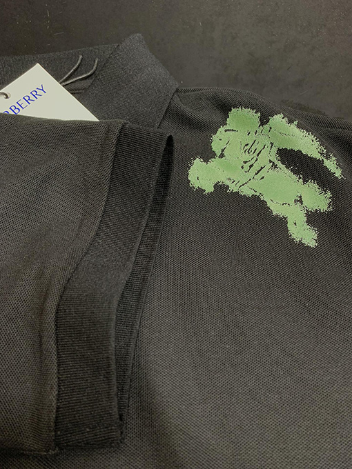 バーバリー パールマザーロゴボタンポロシャツ半袖Tシャツ