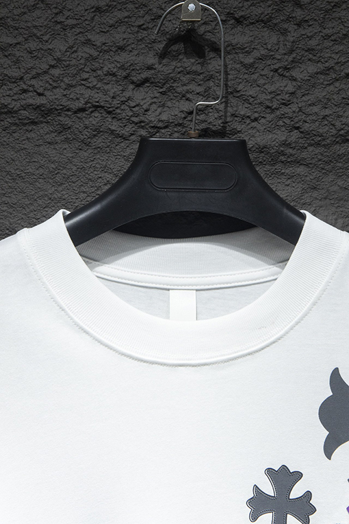 クロムハーツコピー BROTHER白墨プリントクルーネックTシャツ