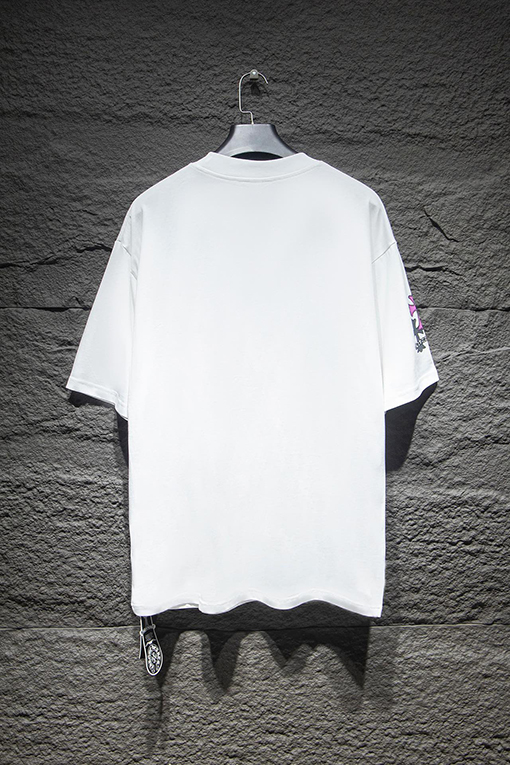 クロムハーツコピー BROTHER白墨プリントクルーネックTシャツ