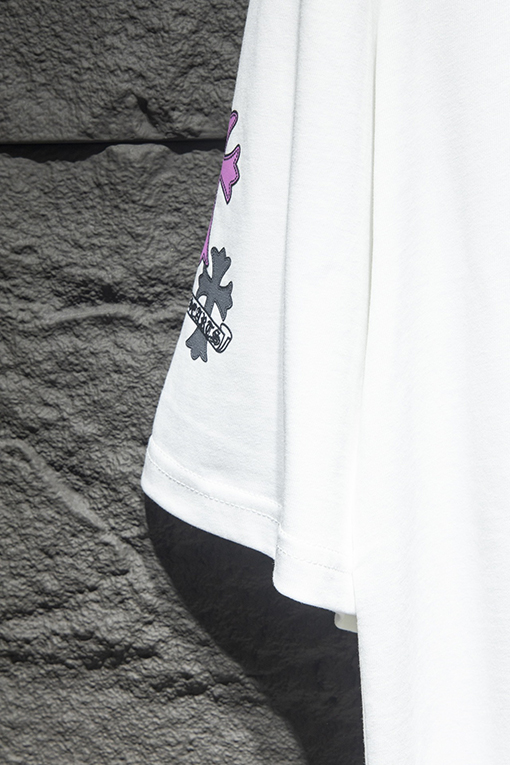 クロムハーツコピー BROTHER白墨プリントクルーネックTシャツ
