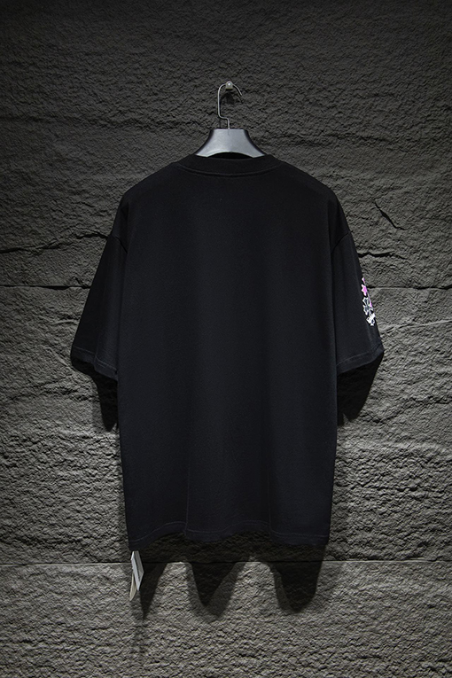 クロムハーツコピー BROTHER白墨プリントクルーネックTシャツ