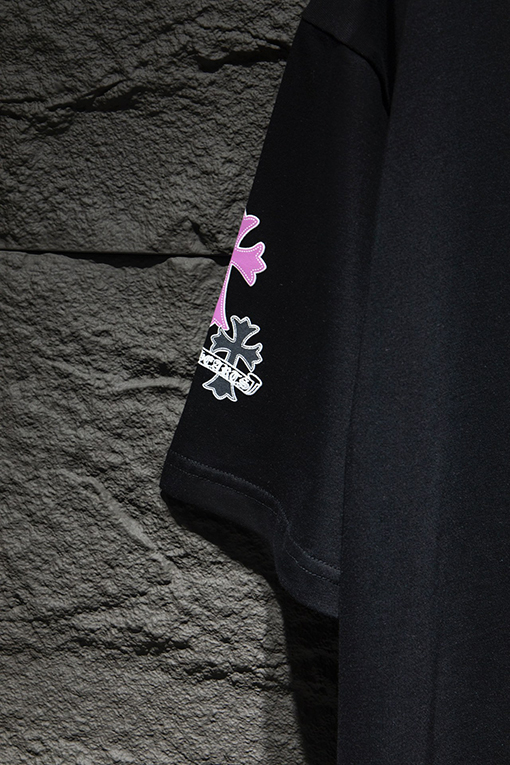クロムハーツコピー BROTHER白墨プリントクルーネックTシャツ