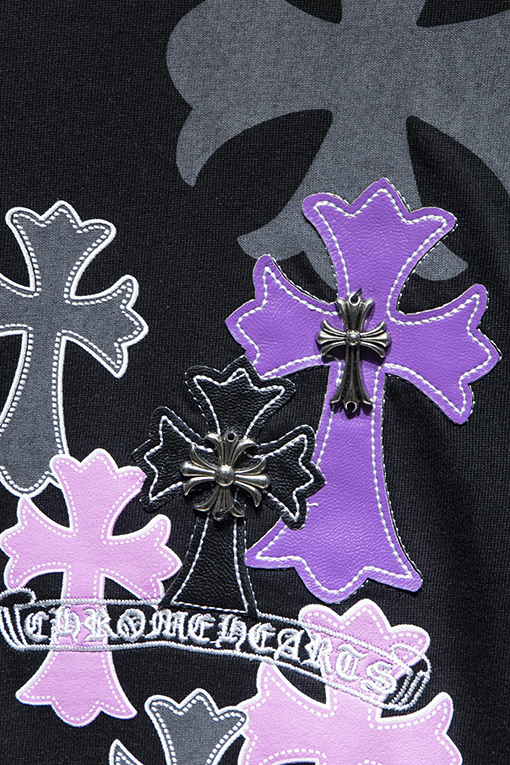 クロムハーツコピー BROTHER白墨プリントクルーネックTシャツ