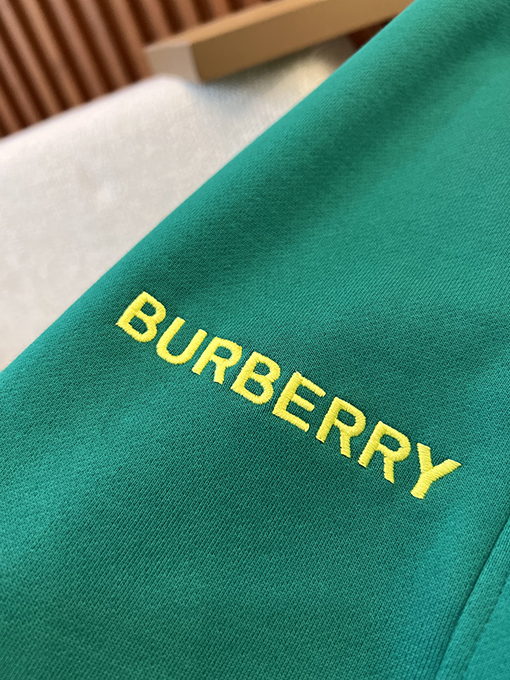 バーバリーコピー ロゴ刺繍コットンショートパンツ