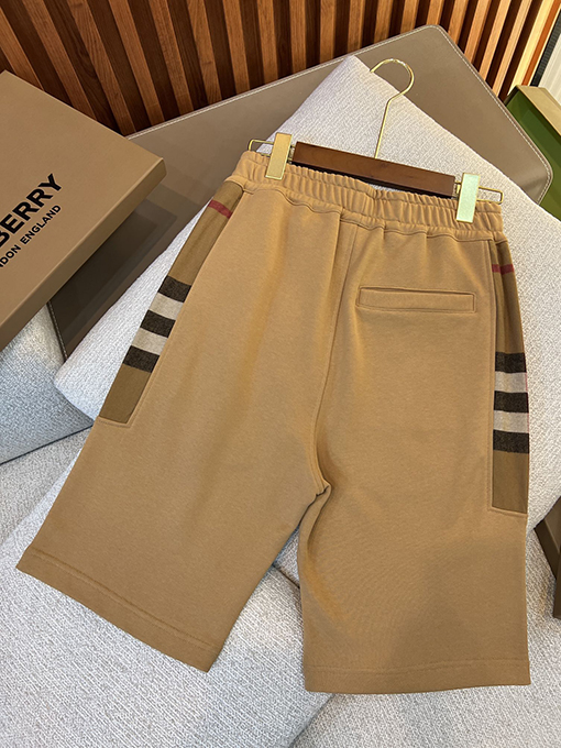バーバリー 新しいサイドフランネルチェックカットコットンショーツ
