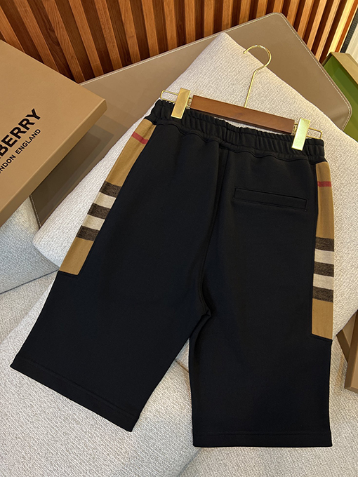 バーバリー 新しいサイドフランネルチェックカットコットンショーツ