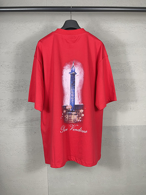 バレンシアガコピー Balenciaga Vogueコラボレーションプリント半袖Tシャツ