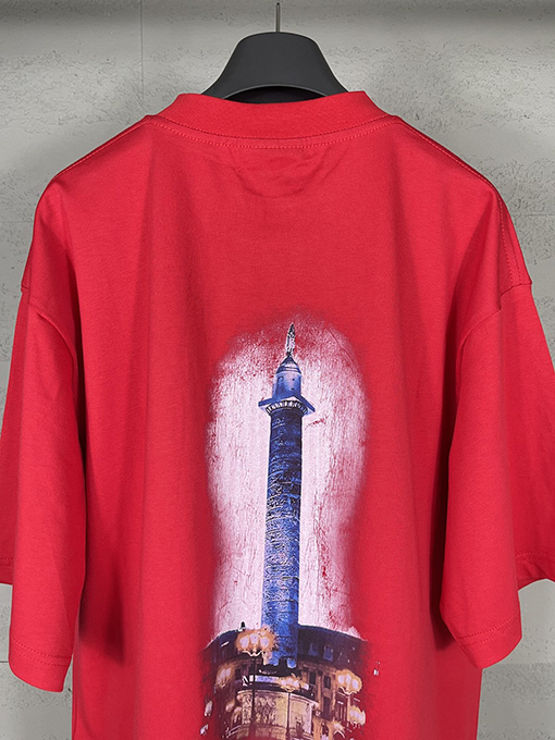 バレンシアガコピー Balenciaga Vogueコラボレーションプリント半袖Tシャツ