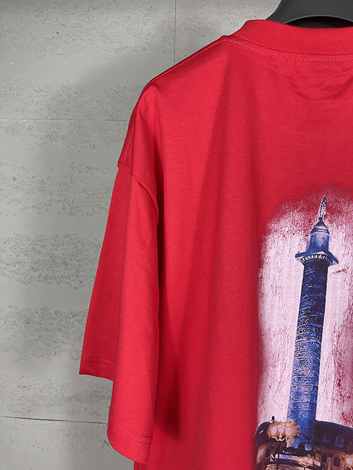 バレンシアガコピー Balenciaga Vogueコラボレーションプリント半袖Tシャツ