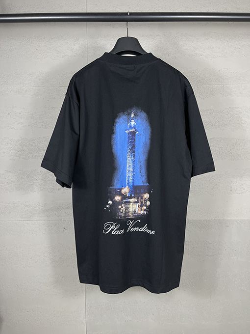 バレンシアガコピー Balenciaga Vogueコラボレーションプリント半袖Tシャツ