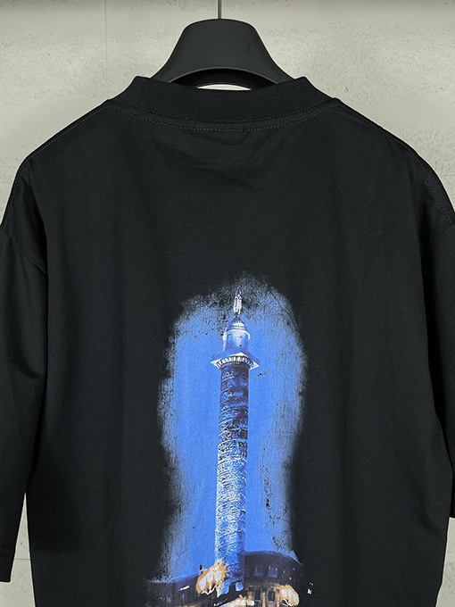 バレンシアガコピー Balenciaga Vogueコラボレーションプリント半袖Tシャツ