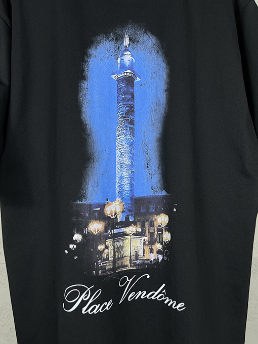 バレンシアガコピー Balenciaga Vogueコラボレーションプリント半袖Tシャツ