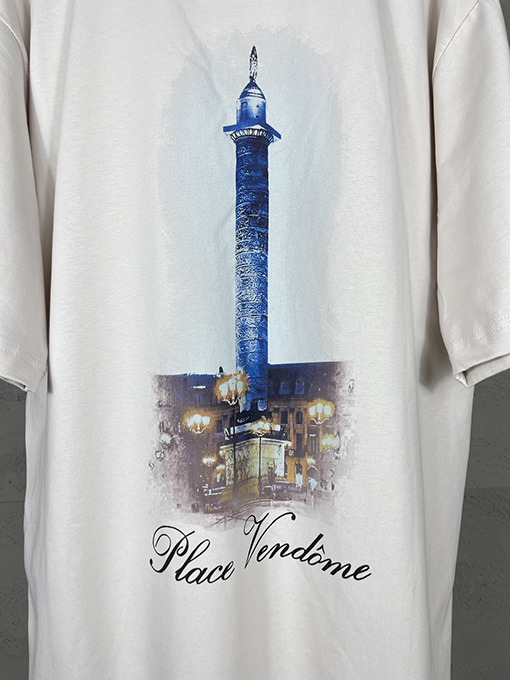 バレンシアガコピー Balenciaga Vogueコラボレーションプリント半袖Tシャツ