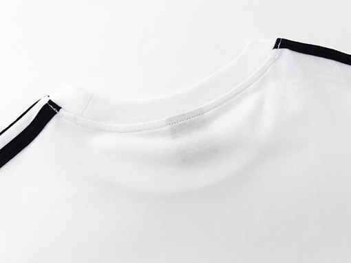 バレンシアガ X アディダス 3本ストライプロゴ刺繍半袖Tシャツ