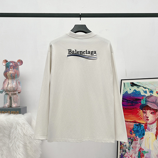 バレンシアガコピー  コーラ刺繍ファッション長袖シャツ